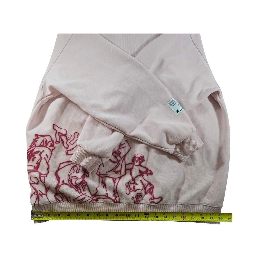 Aelfric Eden Light Pink Graphic Hoodie Anime Y2K Festuval Cozy Streetwear - Picture 11 of 13